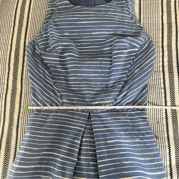 GAP Blue Knee Length Y2K Fit & Flare Sleeveless Dress sz 0 Preppy Fishermancore - Picture 10 of 16